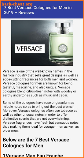 Mens Perfume Review screenshot