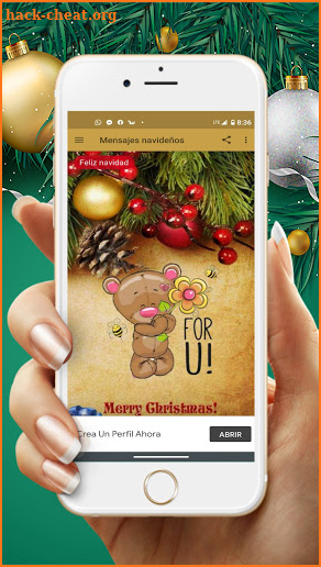 Mensajes navideños screenshot