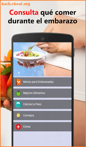 Menú para Embarazadas Diario screenshot