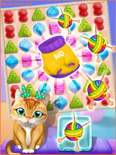 Meow Knitting Match screenshot