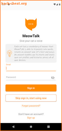 MeowTalk screenshot