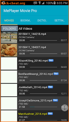 MePlayer Movie Pro Player screenshot