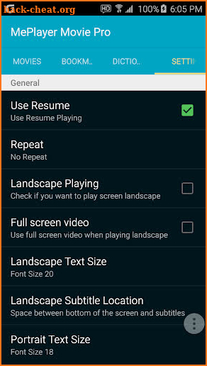 MePlayer Movie Pro Player screenshot