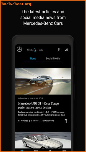 Mercedes me media screenshot