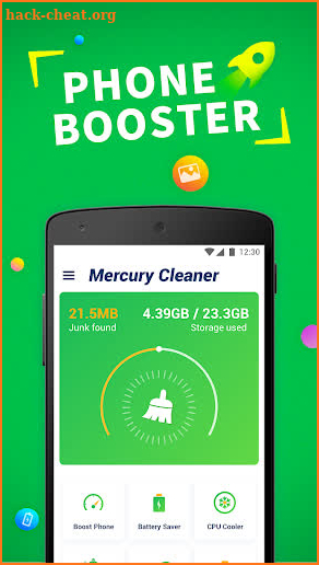 Mercury Cleaner-Booster, CPU Cooler & Apps Manager screenshot