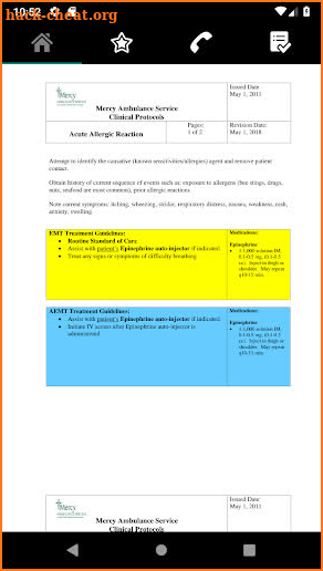 MercyOne Ambulance Protocols screenshot