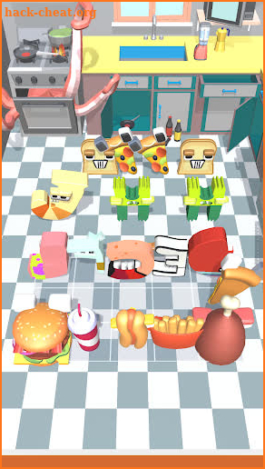 Merge Alphabet Food Battle screenshot