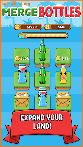 Merge Bottle - Kawaii Idle Evolution Clicker Game screenshot