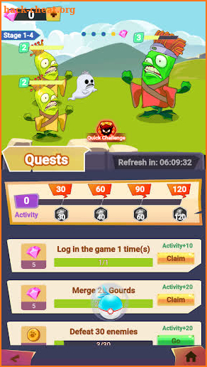 Merge Cucumber - Fight screenshot