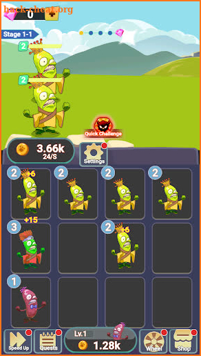 Merge Cucumber - Fight screenshot
