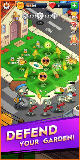 Merge Flowers vs. Zombies screenshot
