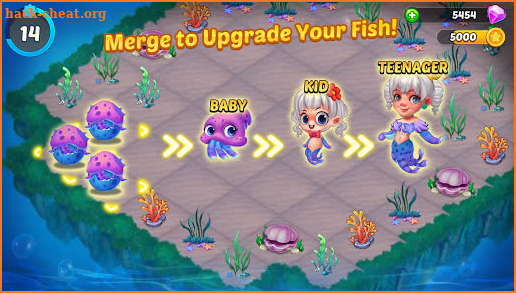 Merge Mermaids-design home&create magic fish life. screenshot