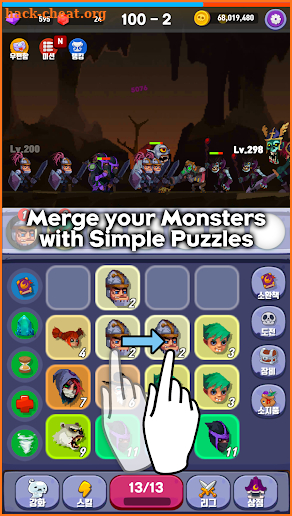 Merge Mon - Idle Puzzle RPG screenshot