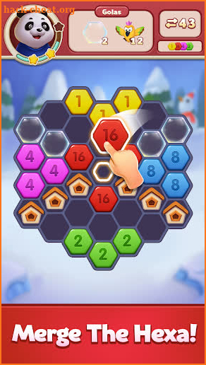 Merge Number Puzzle - 2048 Block Hexa screenshot