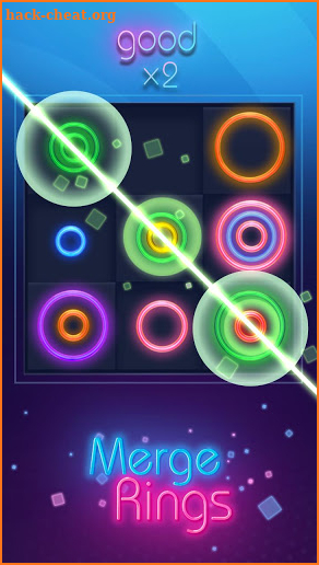 Merge Rings Neon - Drag n Fuse screenshot