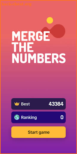 Merge the numbers, a game inspired by 2048 screenshot