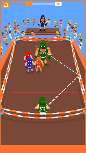Merge Wrestling 2048 screenshot