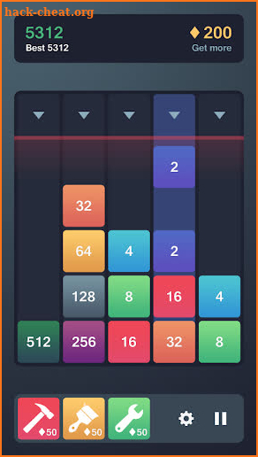 Mergetris - 2048 Dropping Block Puzzle screenshot