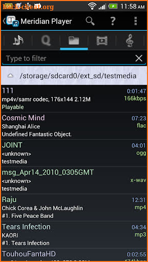 Meridian Player screenshot