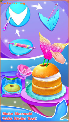 Mermaid Cake Decorating–Princess Tasty Cake Games screenshot