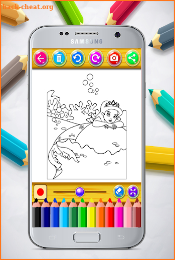 Mermaid Coloring Book screenshot