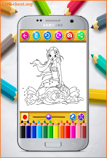 Mermaid Coloring Book screenshot