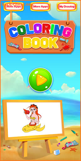 Mermaid Coloring Book & Drawing Book screenshot