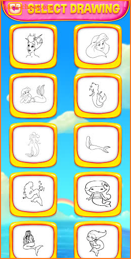 Mermaid Coloring Book & Drawing Book screenshot