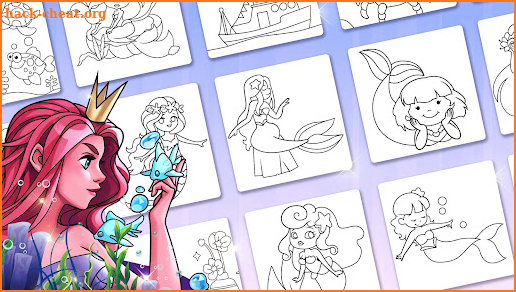 Mermaid Coloring:Kids Coloring screenshot