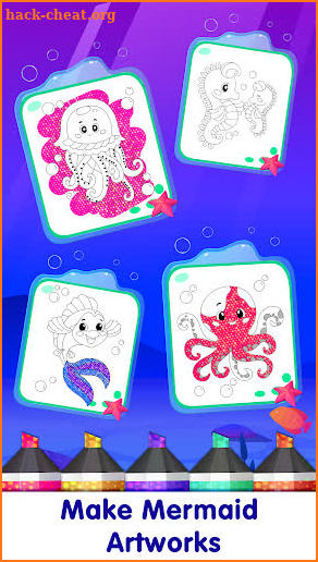 Mermaid Games: Coloring Pages screenshot