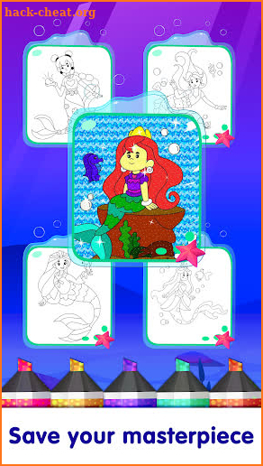 Mermaid Games: Coloring Pages screenshot