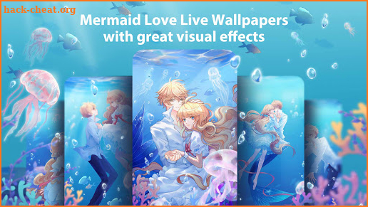 Mermaid Love Live Wallpaper & Launcher Themes screenshot