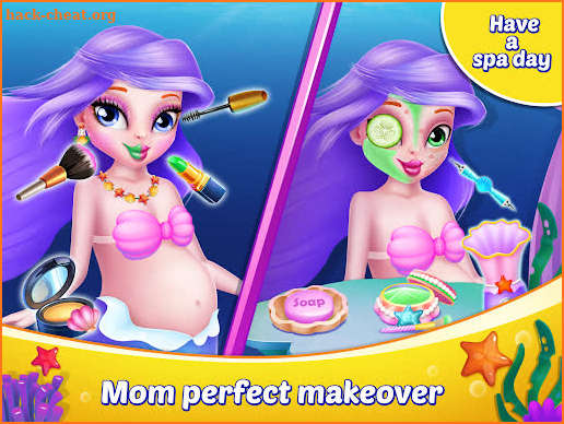 Mermaid Mom & Baby Care Game screenshot