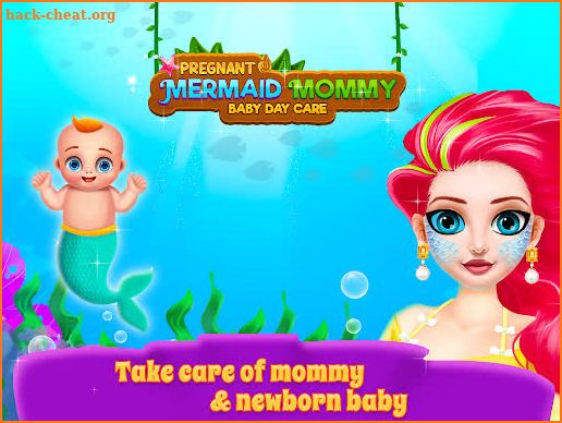 Mermaid Mom & Newborn - Babysitter Game screenshot