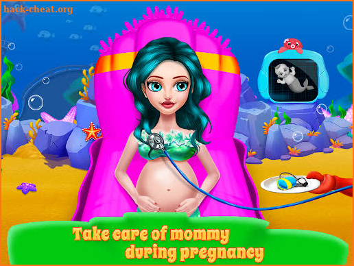 Mermaid Mom & Newborn - Babysitter Game screenshot