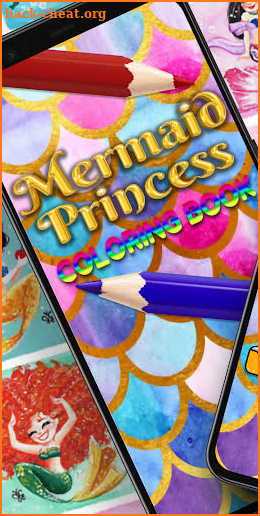 Mermaid Princess coloring book screenshot