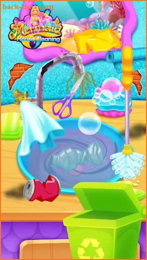 Mermaid Princess House Cleaning - Tidy Up Games screenshot