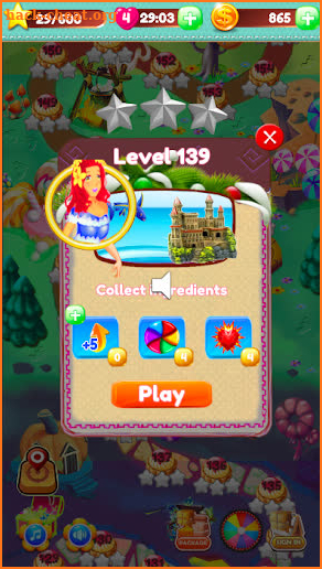 Mermaid Treasure Hunting(No ads) - Match3 puzzle screenshot
