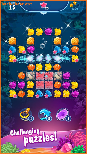 Mermaid - treasure match-3 screenshot