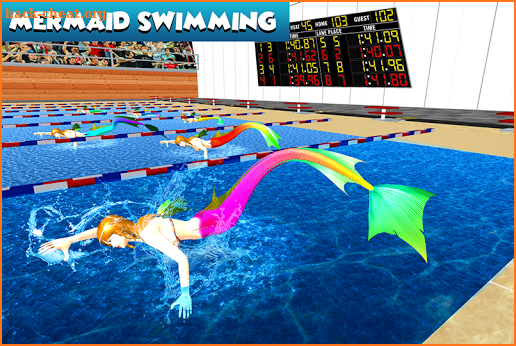 Mermaid Water Swimming Tournament screenshot