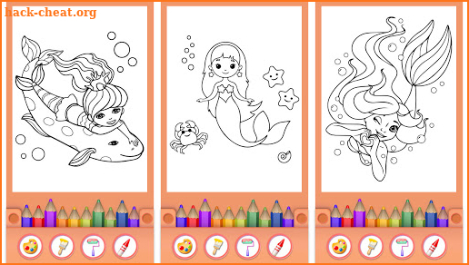 Mermaids Coloring – Mermaid Princess COLORING BOOK screenshot