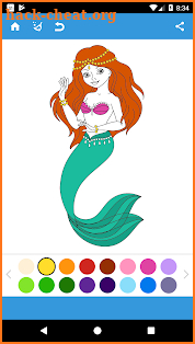 Mermaids Game Coloring screenshot