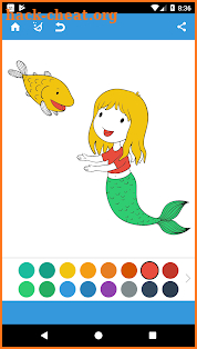 Mermaids Game Coloring screenshot
