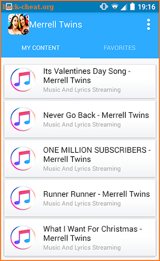 Merrell Twins - All Musica Lyrics screenshot