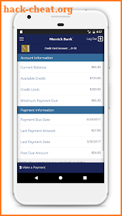 Merrick Bank Mobile screenshot