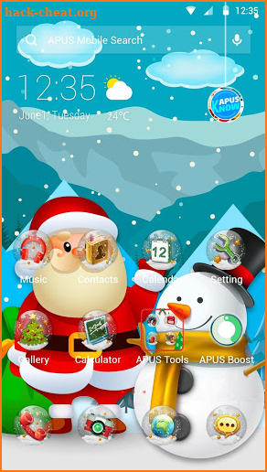 Merry Christmas APUS Launcher theme screenshot