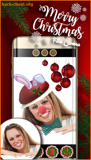 Merry Christmas Face Camera screenshot