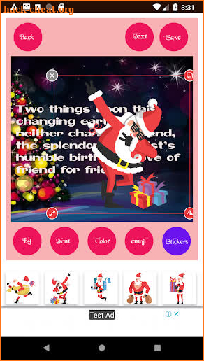 Merry Christmas Gif Stickers screenshot
