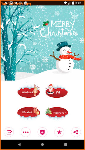 Merry Christmas Gif Stickers screenshot