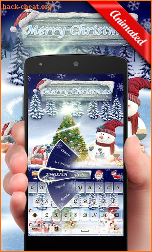 Merry Christmas GO Keyboard Animated Theme screenshot